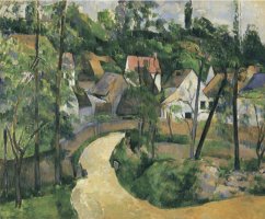 Turn in The Road C 1881 by Paul Cezanne