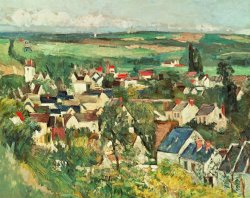 View Of Auvers From Above by Paul Cezanne