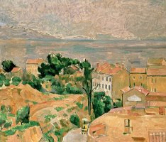 View Of L'estaque by Paul Cezanne