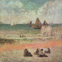 Bathing Dieppe by Paul Gauguin