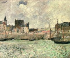 Harbour Scene Dieppe by Paul Gauguin