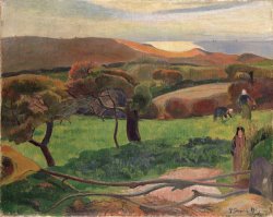 Landscape From Bretagne by Paul Gauguin