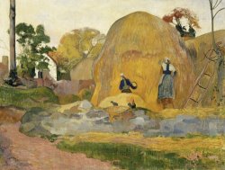 Les Meules Jaunes Ou La Moisson Blonde by Paul Gauguin