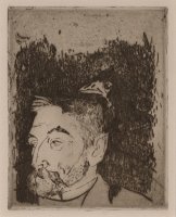 Portrait of Stephane Mallarme by Paul Gauguin