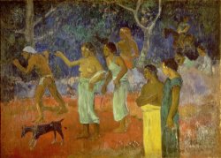 Scene from Tahitian Life by Paul Gauguin