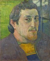 Self Portrait Dedicated to Carriere by Paul Gauguin