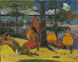 Tahitian Scene by Paul Gauguin