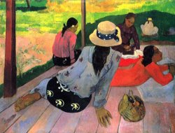 The Midday Nap by Paul Gauguin