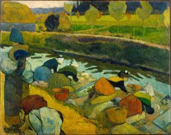 Washerwomen by Paul Gauguin