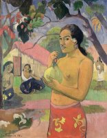 Woman With Mango by Paul Gauguin