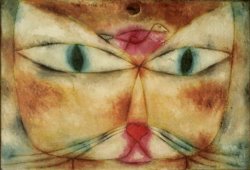 Cat And Bird by Paul Klee