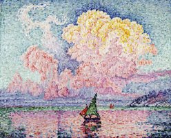 Pink Clouds, Antibes by Paul Signac