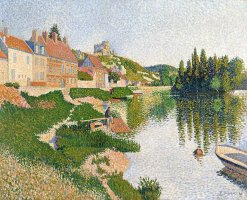 The River Bank by Paul Signac