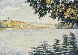 View of The Seine at Herblay by Paul Signac