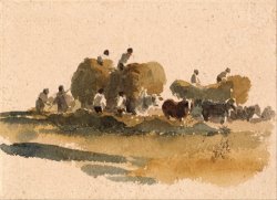 Hay Wagons by Peter de Wint