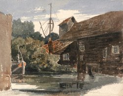 Mill at Teddington on The Thames by Peter de Wint