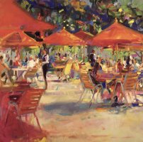 Le Cafe du Jardin by Peter Graham