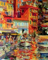 Reflections - Villefranche by Peter Graham