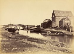 Tidal Creek And Old Warehouses South of Southwold, Suffolk by Peter Henry Emerson