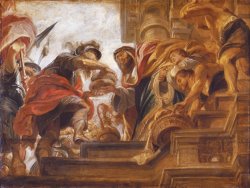 Abraham And Melchizedek by Peter Paul Rubens