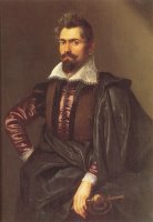 Portrait of Gaspard Schoppins by Peter Paul Rubens