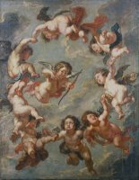 Putti a Ceiling Decoration by Peter Paul Rubens