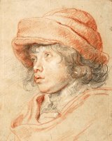 Rubens's Son Nicolaas Wearing a Red Felt Cap, 1625 1627 by Peter Paul Rubens
