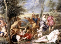 The Andrians A Free Copy After Titian by Peter Paul Rubens