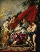 The Birth of Louis XIII (1601 43) at Fontainebleau, 27th September 1601, From The Medici Cycle by Peter Paul Rubens