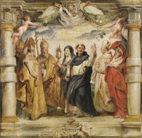 The Defenders of The Eucharist by Peter Paul Rubens