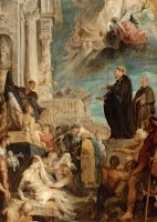 The Miracles of St. Francis Xavier, Modello by Peter Paul Rubens
