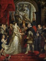 The Proxy Marriage of Marie De Medici (1573 1642) And Henri IV (1573 1642) 5th October 1600 by Peter Paul Rubens