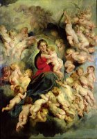 The Virgin And Child Surrounded by The Holy Innocents Or, The Virgin with Angels by Peter Paul Rubens