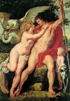 Venus And Adonis by Peter Paul Rubens