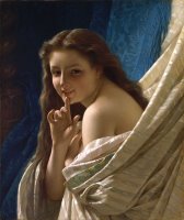 Cot Portrait of Young Woman by Pierre Auguste Cot