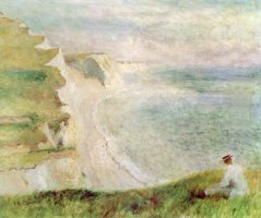 Cliffs at Pourville by Pierre Auguste Renoir