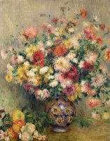 Dahlias by Pierre Auguste Renoir