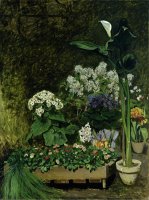 Flowers in a Greenhouse by Pierre Auguste Renoir
