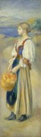 Girl with a Basket of Oranges (la Marchande D'oranges) by Pierre Auguste Renoir