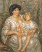 Mother And Child (madame Thurneyssen And Her Daughter) by Pierre Auguste Renoir