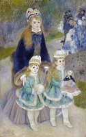 Mother And Children (la Promenade) by Pierre Auguste Renoir