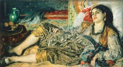 Odalisque An Algerian Woman by Pierre Auguste Renoir