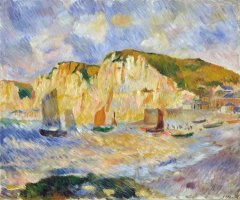 Sea And Cliffs by Pierre Auguste Renoir