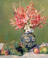 Still life of Fruits and Flowers by Pierre Auguste Renoir