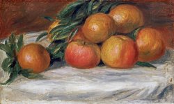 Still Life with Apples And Oranges by Pierre Auguste Renoir