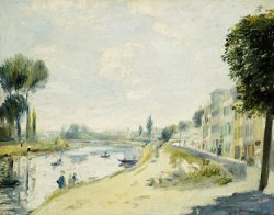 The Banks of the Seine at Bougival by Pierre Auguste Renoir