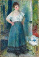 The Laundress by Pierre Auguste Renoir