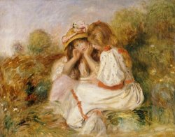Two Girls by Pierre Auguste Renoir