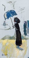 Femme Au Parapluie by Pierre Bonnard