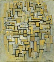 Composition in Brown And Gray by Piet Mondrian
